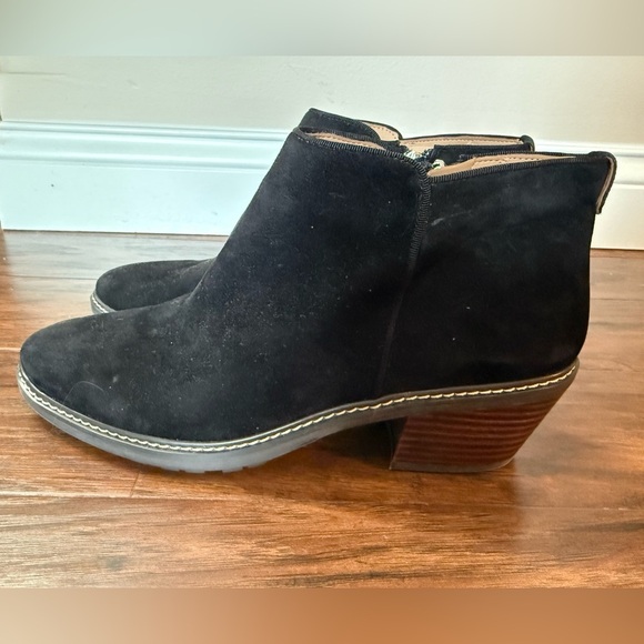 NWOT Sam Edelman Pryce Black Suede Ankle Boots-B5068L1002-Size 10.5 - Picture 8 of 12